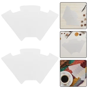  2 Pcs Quilting Stencil Transparent Key Bag Template Pattern Templates - Picture 1 of 12