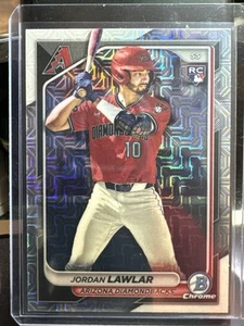 2024 Bowman Chrome Baseball Jordan Lawlar Rookie Mega Box Mojo Refractor 96 - Picture 1 of 2