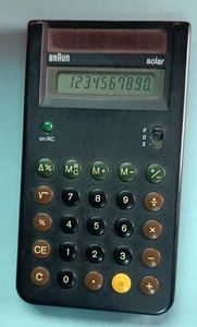 BRAUN AG SOLAR Type 4777 840 - Taschenrechner - Calculator - Bild 1 von 2