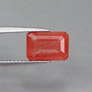 1.14 Cts Natural Andesine Octogan Cut Red Loose Gemstone - Bild 1 von 3