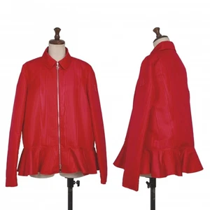 MONCLER GAMME ROUGE ATACAMA Ruffle Hem Double Zip Jacket Size 1(K-136239) - Picture 1 of 12