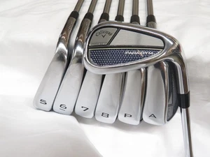 Gebrauchter Callaway Paradym Eisensatz 5-PW, AW, 52 * KBS $-Taper 120 Stiff Flex Stahl - Bild 1 von 9