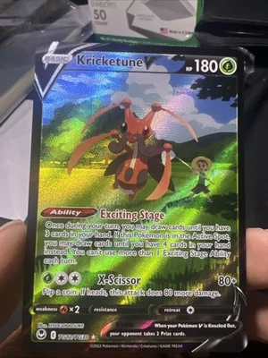 Kricketune V TG12/TG30 Swsh12: Sword & Shield - Silver Tempest Trainer Gallery  - Image 1 of 2