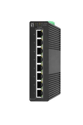 LEVELONE Switch IGS-2108P - INDUSTRIALE HILBERT 8-PORTE GIGABIT POE 112W SMART L - Immagine 1 di 4