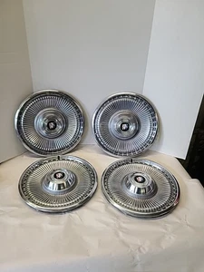 Set 4 1971-73 Buick Lesabre Electra Estate Wagon 15-inch Stainless Steel OEM - Picture 1 of 23
