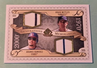 SP Legendary Cuts Craig Nettles 2009/Aramis Ramirez juego reliquia usada #GM-RN Foto 1 de 2