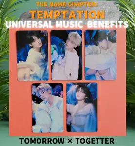 TXT TEMPTATION Fotokarte TOMORROW X ZUSAMMEN Universal Musik Japan Poob - Bild 1 von 24