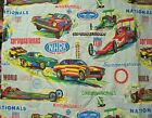 Vintage 1970's NHRA Drag Racing Blanket Gatornationals Gasser Dragster Funny Car