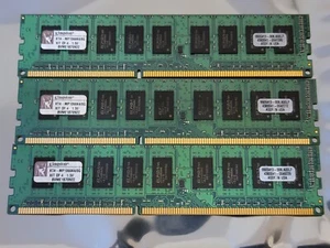 Kingston 6GB (3X2GB) DDR3-1066MHz ECC Unbuffered Apple Mac Pro KTA-MP1066K4/8G ❁ - Picture 1 of 4