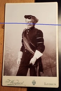Estudiante en Wichs uniforme sable botones minero? KAB Leoben Studentika - Imagen 1 de 3