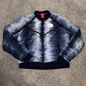 Nike International Women's Bomber Jacket Obsidian Medium Blue Gray 827433-449 - Picture 1 of 7