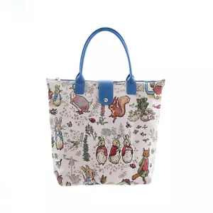 Bolsa de compras reutilizable plegable tapiz Signare en diseño Peter Rabbit - Imagen 1 de 3