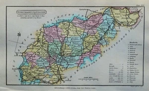 NORTHAMPTONSHIRE, Capper Original Hand Coloured Antique County Map 1808 - Picture 1 of 1