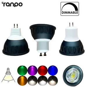 10W GU10 MR16 GU5.3 LED Faretto Lampadine Regolabile 220V 12V 24V Nero Grigio Oq - Imagen 1 de 14