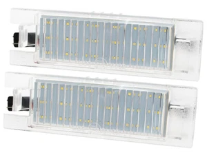 COPPIA LUCE TARGA POSTERIORE 2x LED PER FIAT GRANDE PUNTO CROMA PUNTO - Imagen 1 de 2
