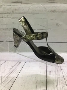 Roberto Capucci Ingledews Pewter Color Lackleder Stiefeletten 6 B Made Italy - Bild 1 von 12