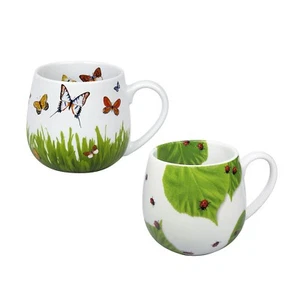 Könitz Porzellan Kaffee Becher Set 2teilig große Kaffeetassen Teetassen 420ml  - Bild 1 von 4