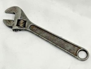 Vintage UTICA TOOLS Co. USA 3 Diamond Logo No. 90-6 6" Adjustable Wrench - Picture 1 of 7