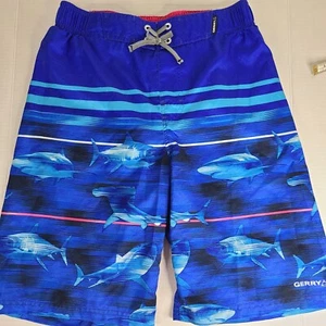 Boys Gerry Swim Trunks Shorts with Sharks Sz XL 18-20 - Picture 1 of 7