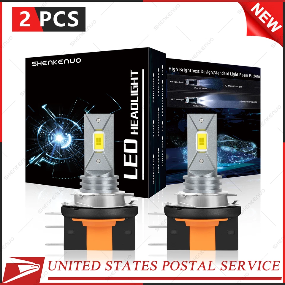 2 bombillas de faros LED H15 de haz alto + DRL 6000K blancas para BMW 228i xDrive 2015 Foto 1 de 4