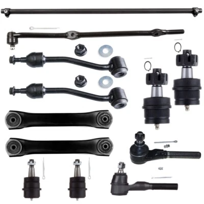 12x Braços de controle de barra oscilante inferior dianteira juntas esféricas para Jeep Wrangler TJ 1997-2006 - Imagem 1 de 4