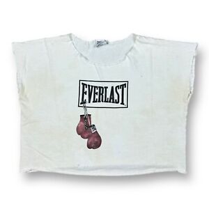 Vintage 90s Everlast Boxing Cropped Cut Off T-Shirt Men’s Size XL USA Made