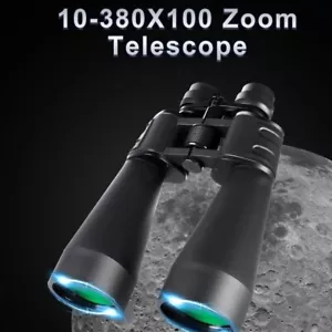 10-380x100 HD Zoom Binoculars BAK4 High Magnification Long Range Monocular - Picture 1 of 12