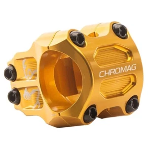 Chromag Riza MTB Mountain Bike Bicycle Stem Gold 35.0 x 0 degree x 32mm - Picture 1 of 1