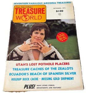 Long John Latham's True Treasure Magazine September 1975 VTG - Picture 1 of 5