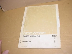 Harley Davidson 61-71 Servi-Car Factory Catalog Parts Manual 14919 - Picture 1 of 4