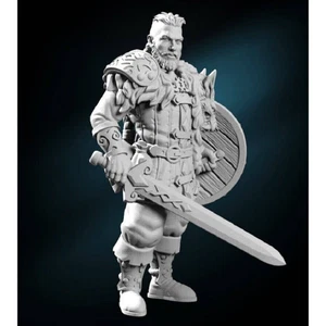 1/32 56mm 3D Print Model Kit Warrior Barbarian Viking Unpainted - Picture 1 of 3