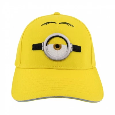 Adult Minions Hat Despicable Me Baseball Cap | Adjustable Minion Face Universal - image 1 of 4