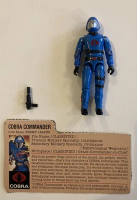 Cobra Commander V1.5 100% Completo G.I. Figura de acción Hasbro Joe 1983 vintage Foto 1 de 2