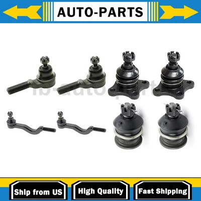 Extremos de varilla de amarre delanteros y rótula para Dodge Ram 50 3,0 L tracción trasera 1990-1991 8x Foto 1 de 4