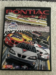 Richmond International Raceway NASCAR Race Program + Driver Lineup May 2003 - Picture 1 of 9