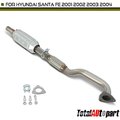 Conversor catalítico para Hyundai Santa Fe 2001 2002 2003-2004 L4 2.4L lateral traseira - Imagem 1 de 4