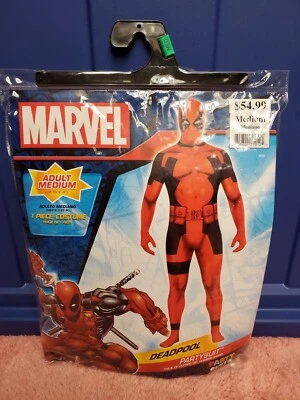 Marvel Comics Deadpool Traje de Fiesta Disfraz Adulto Body Halloween Fiesta Traje Foto 1 de 4
