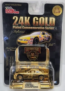 #29 Hermie Sadler Racing Champions 24K Gold Plated 50 Anniv 1:64 Die Cast NASCAR - Picture 1 of 4