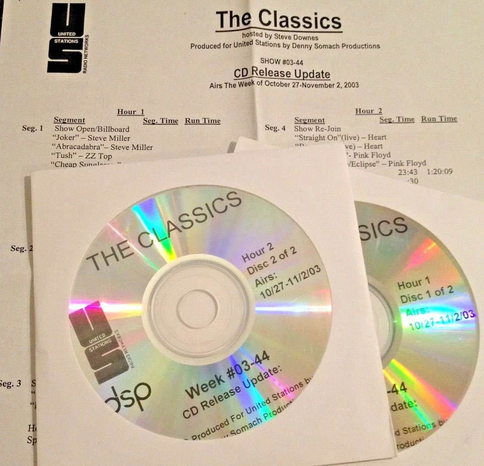 RADIO SHOW:CLASSICS 10/27/03 FULL SETS w/THE WHO, BOB SEGER & GEORGE HARRISON - Image 1 of 2