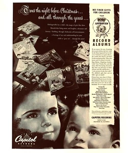 1950 Columbia Record Album Pubblicità Natale Bozo Tweety Bugs Stampa Vintage Pubblicità - Foto 1 di 1