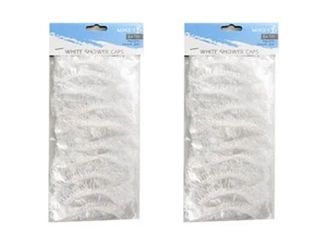 10x Disposable Shower Caps Hair Processing Caps Spa Hotel Home Motel Plain Clear - Picture 1 of 1