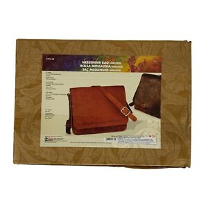 Tandy Leather Factory Horizontal Messenger Bag Craft Kit DIY Complete 44426-00