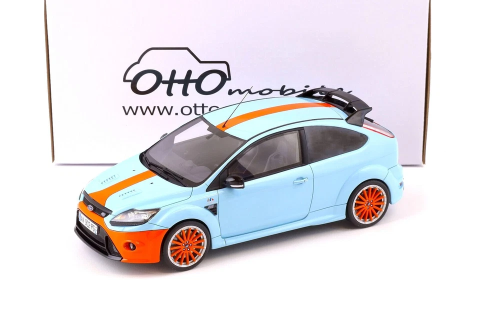 Ford Focus Mkii Rs Le Mans Blu Chiaro Arancione 2010 Ottomobile Ot1011 1 18 Mk2