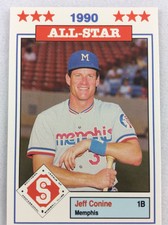 1990 Southern League All Stars Baseball Card #02-Jeff Conine, Memphis Chicks
