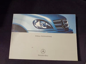 Mercedes-Benz A1635847083 W163 ML-class owners manual OE version DE 2002 - Zdjęcie 1 z 2