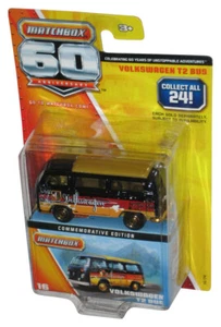 Matchbox 60th Volkswagen T2 Bus (2012) Mattel Black Toy Bus #16 - Picture 1 of 1