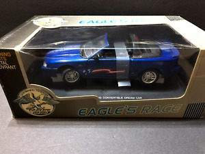 Eagle's Race Ford Mustang GT Convertible Dream Car Blue 1/18 NIB Great Gift