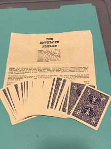 Magic Trick The Envelope Please Blue Back Bicycle Marked (new) - Picture 1 of 1