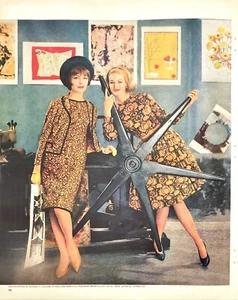 1962 McCall's Fashion Prints Memorable Beautiful Subtle Perfect Vtg Mag Excerpt - Picture 1 of 6