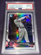 2018 Bowman Chrome Draft JEREMIAH JACKSON RC REFRACTOR PSA 10 GEM MINT